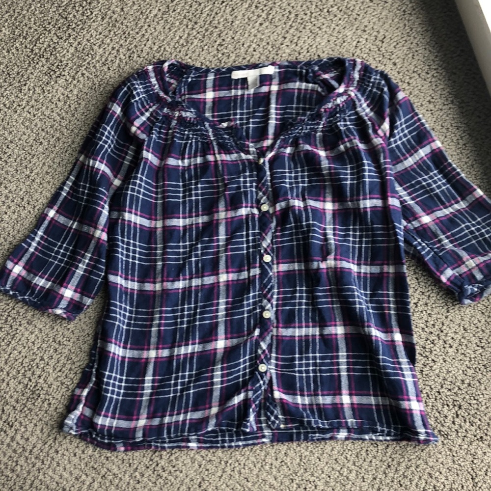 Plaid top